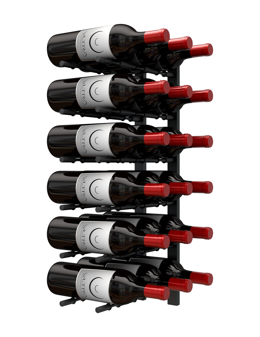 Wall Rails 2 Ft Metal Wine Rack