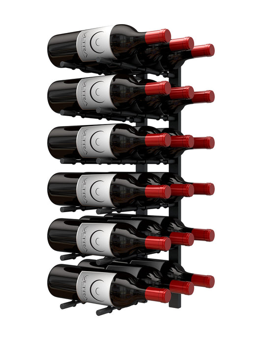 Wall Rails 2 Ft Metal Wine Rack