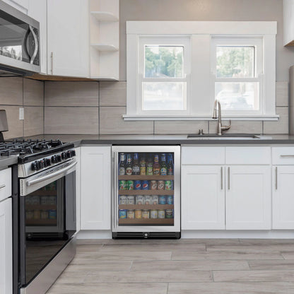 Allavino 24" Wide Reserva Series Stainless Steel  Beverage Center