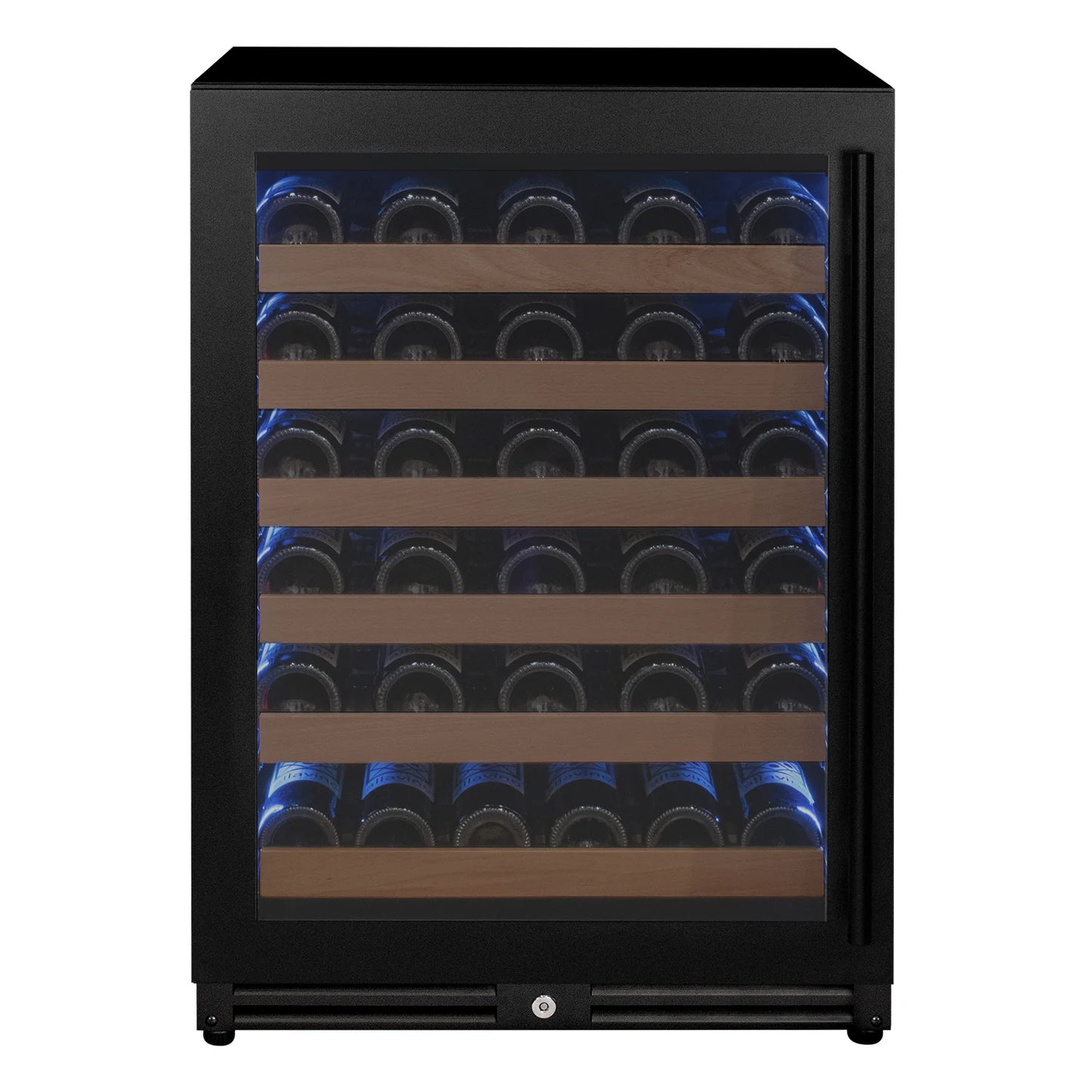 Allavino Reserva Series - 51 Bottle Single or Dual Zone Built-in Luxury Wine Refrigerator with Black Door