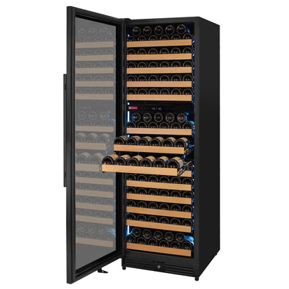Allavino Reserva Series 172 Bottle Dual Zone Built-in Wine Refrigerator with Black Metal