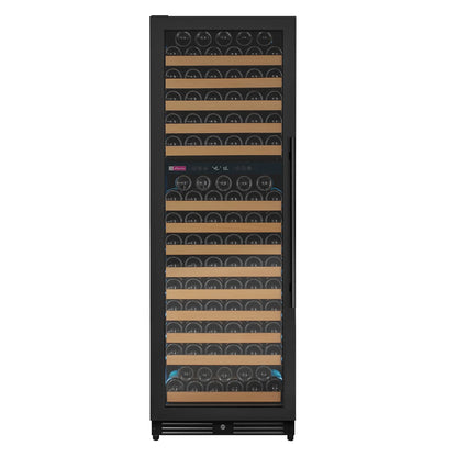 Allavino Reserva Series 172 Bottle Dual Zone Built-in Wine Refrigerator with Black Metal