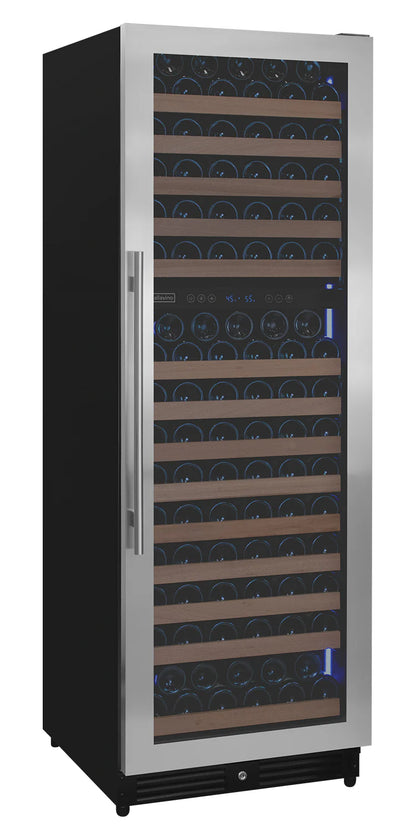 Allavino Reserva Series 172 Bottle Dual Zone Built-in Wine Refrigerator with Stainless Steel