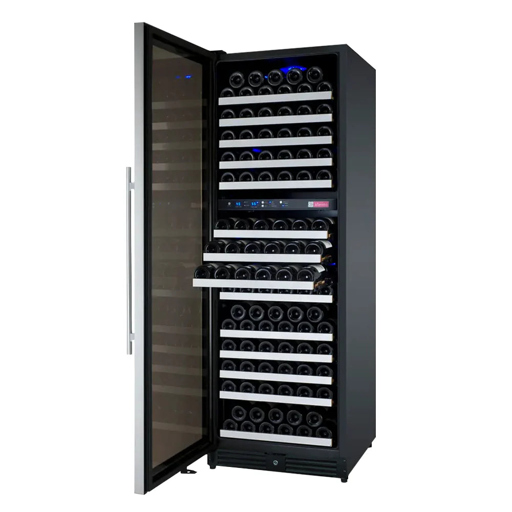 Allavino 24" Wide FlexCount II Tru-Vino 172 Bottle Dual Zone Stainless Wine Refrigerator