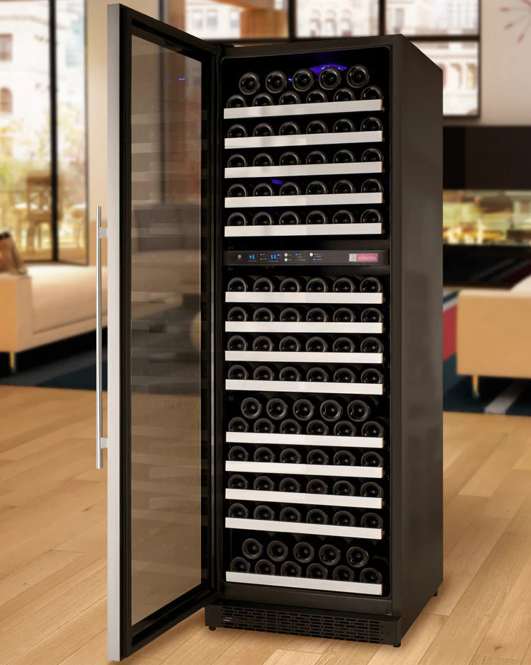 Allavino 24" Wide FlexCount II Tru-Vino 172 Bottle Dual Zone Stainless Wine Refrigerator