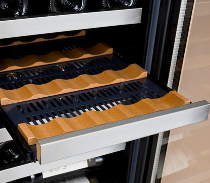 Allavino 15" Wide FlexCount II Tru-Vino 30 Bottle Single or Dual Zone Stainless Steel Wine Refrigerator