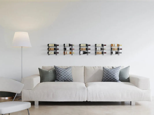 Vintage View W Series Over the Couch Wall Mounted Metal Wine Rack Kit