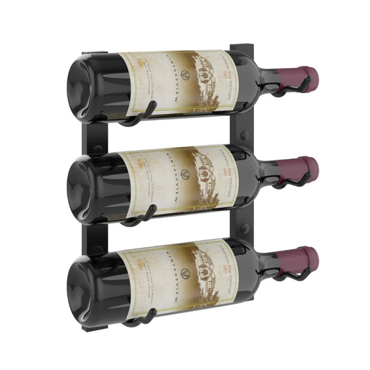 Vintage View W Series Wine Rack 3-9 Bottle Wall Mounted Metal Wine Storage