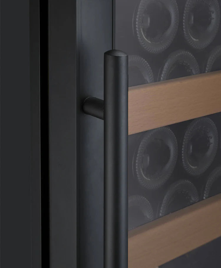 Allavino Vite Series 99 Bottle Single/Dual Zone Freestanding Wine Cooler Refrigerator with Black Door - Right Hinge