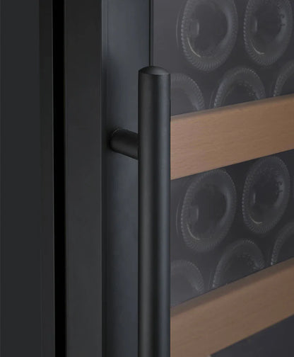 Allavino Vite Series 99 Bottle Single/Dual Zone Freestanding Wine Cooler Refrigerator with Black Door - Right Hinge