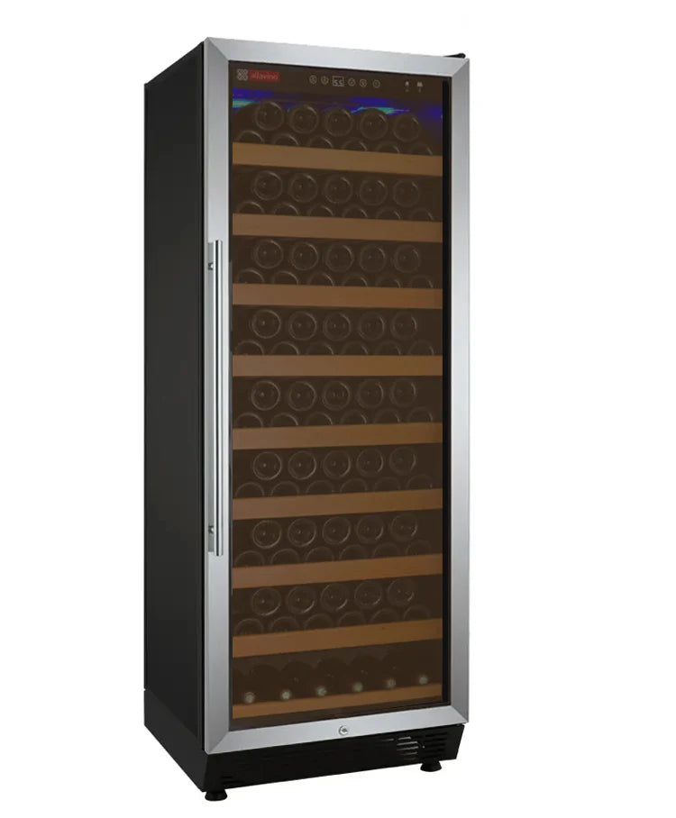 Allavino Vite Series 99 Bottle Single/Dual  Zone Freestanding Wine Cooler Refrigerator with Stainless Steel Door - Right Hinge