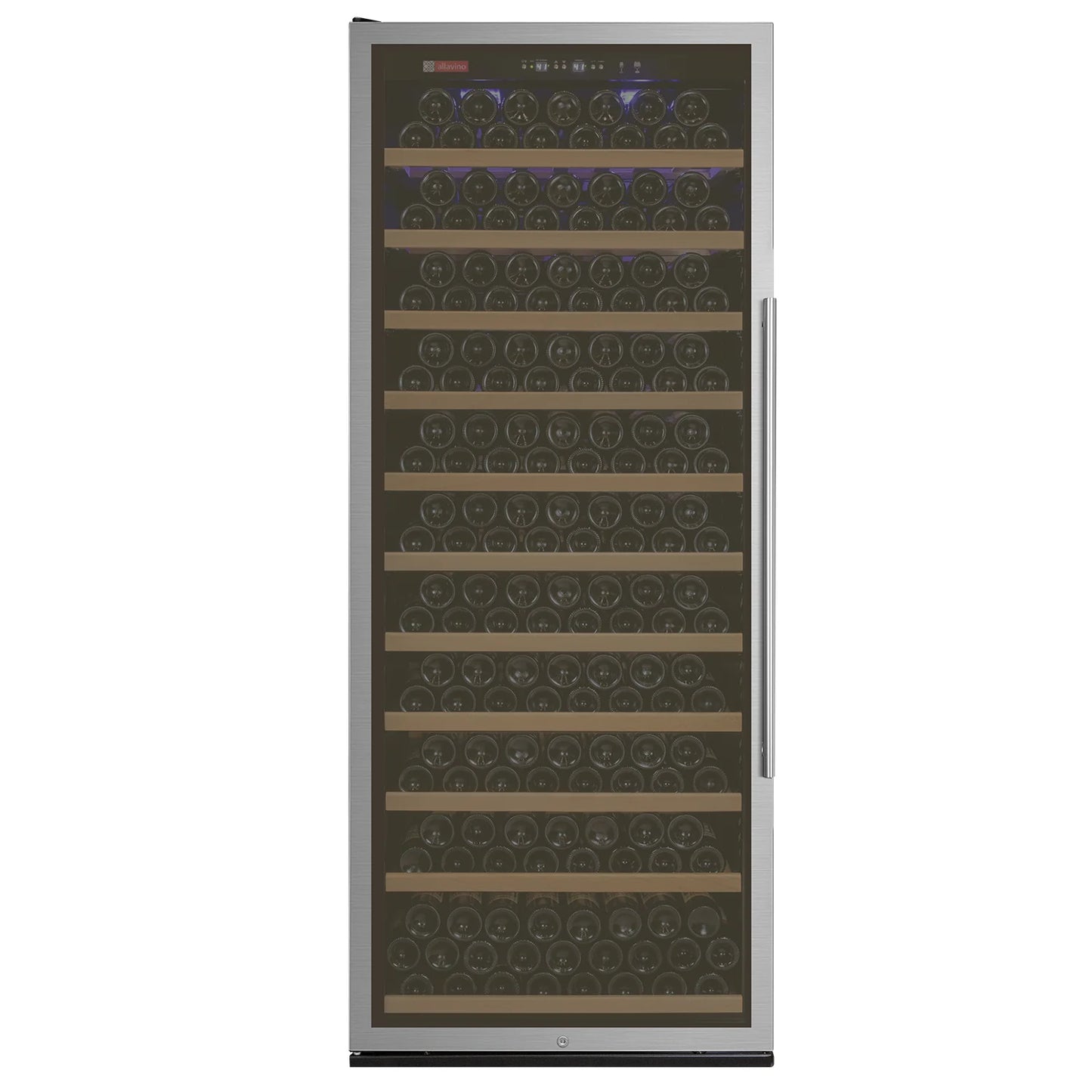 Allavino 32" Wide Vite II Tru-Vino 277 Bottle Single Zone Stainless Steel with Framed Glass Wine Refrigerator