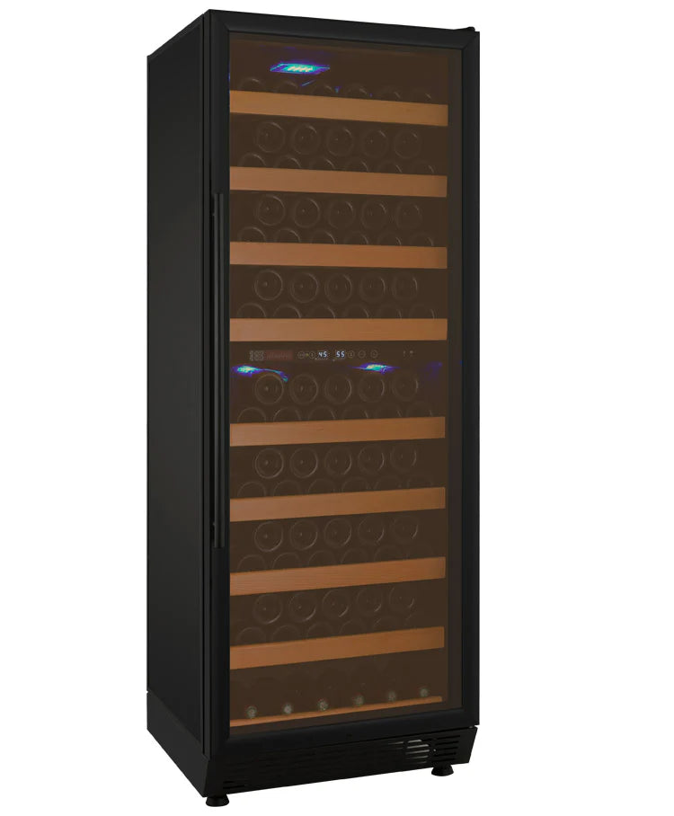 Allavino Vite Series 99 Bottle Single/Dual Zone Freestanding Wine Cooler Refrigerator with Black Door - Right Hinge