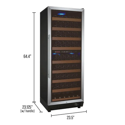 Allavino 24" Wide Vite II 99 Bottle Stainless Steel Single or Dual Zone Wine Refrigerator