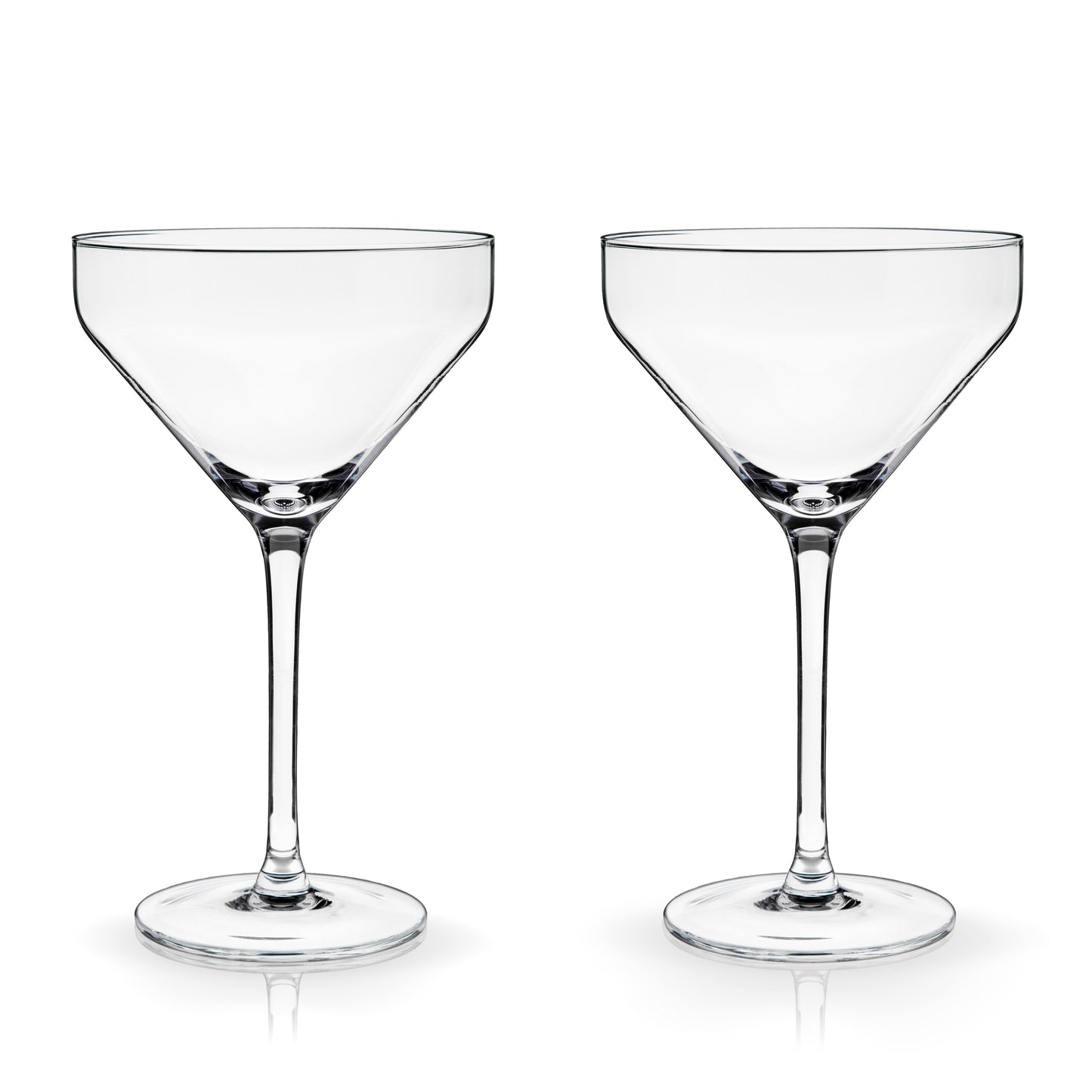 Raye Angled Crystal Martini Glasses Set of 2