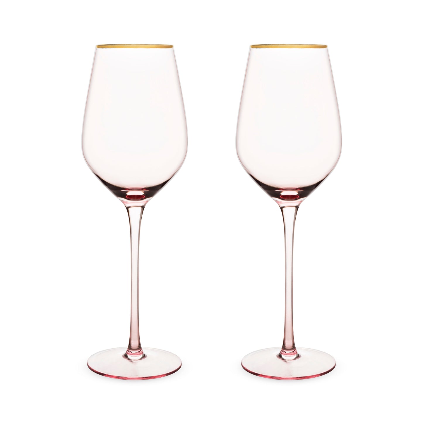 Rose Crystal White Wine Glass Set