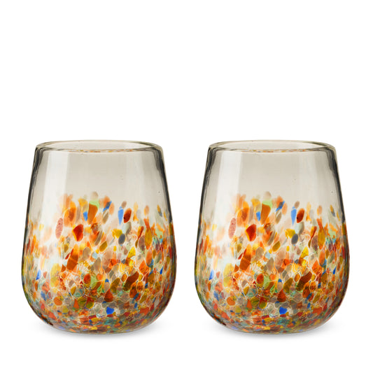 Segunda Vida Artistico Stemless Wine Glasses