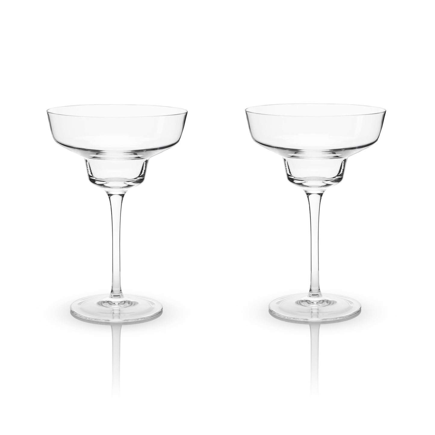 Raye Angled Crystal Margarita Glasses Set of 2