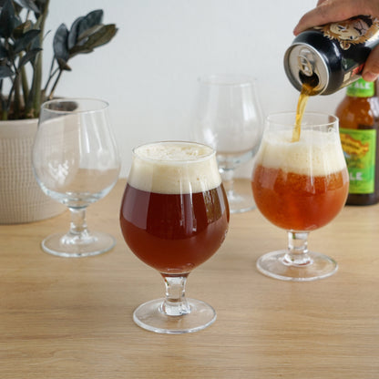 Beer Tulip Glasses Set of 4