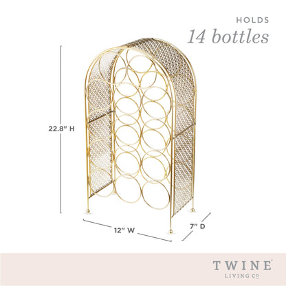 Trellis 14-Bottle Wine Rack