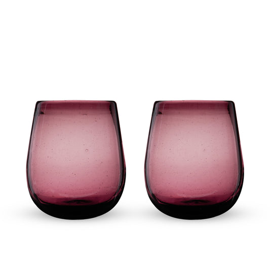 Segunda Vida Rosado Stemless Wine Glasses